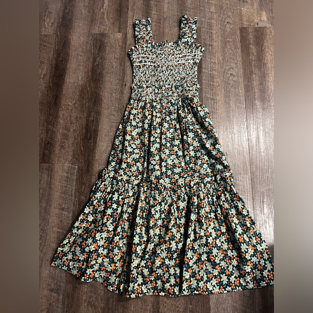 SEA NEW YORK Peggy Floral Smocked Dress XS